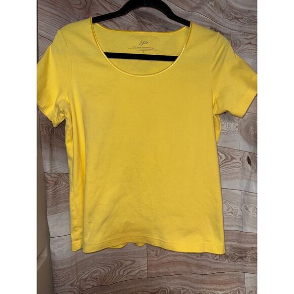J.JILL shirt yellow size M medium - Picture 1 of 3